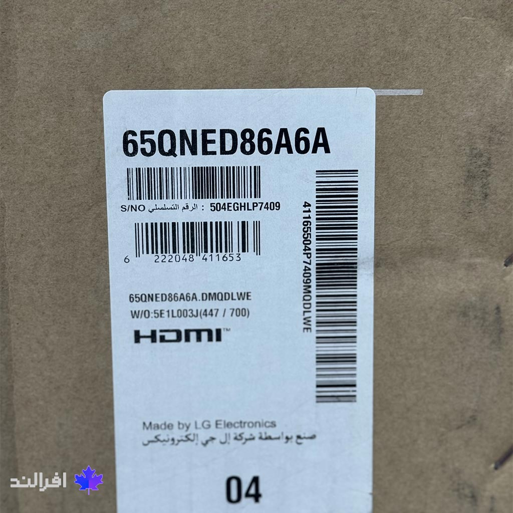تلویزیون 65 اینچ ال ای دی هوشمند ال جی مدل QNED86A6A